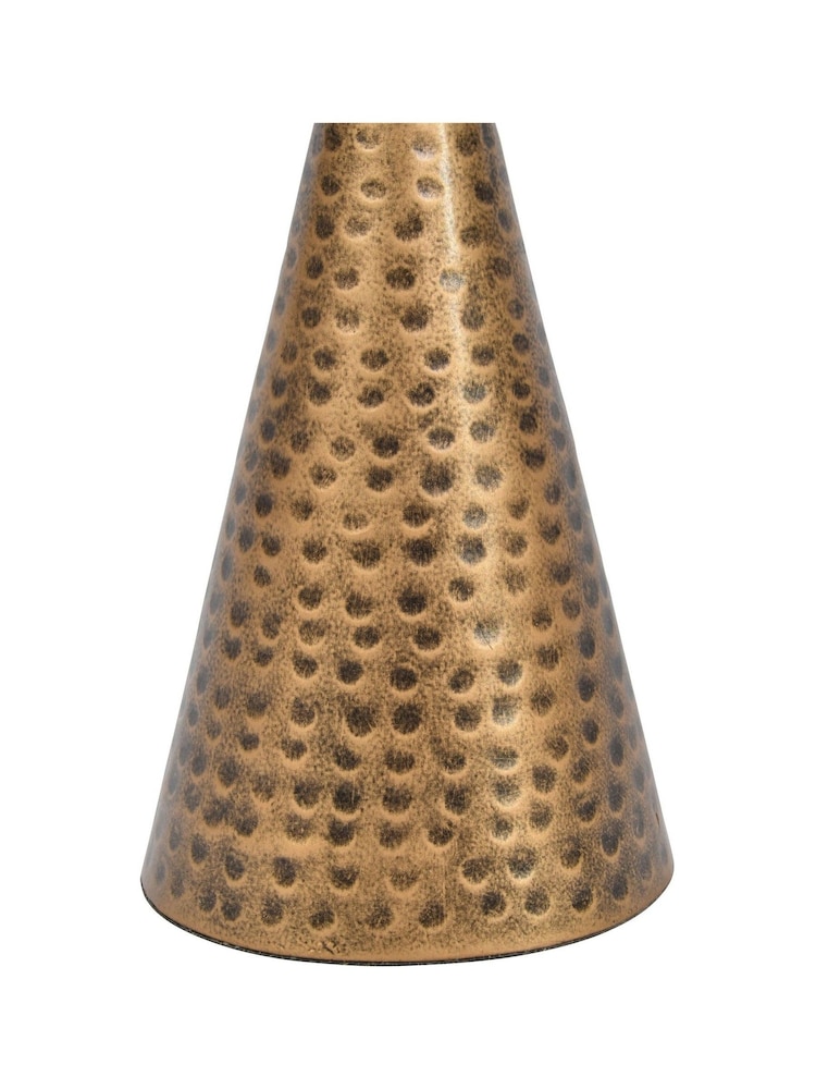 Libra Gold Sandbanks Small Glass Floor Standing Candle Holder - Image 4 of 4