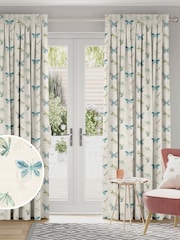 Spa Blue Olli Made To Measure Curtains - Image 1 of 9