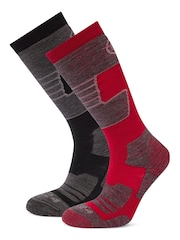 Tog 24 Black Linz Ski Socks 2 Pack - Image 1 of 2