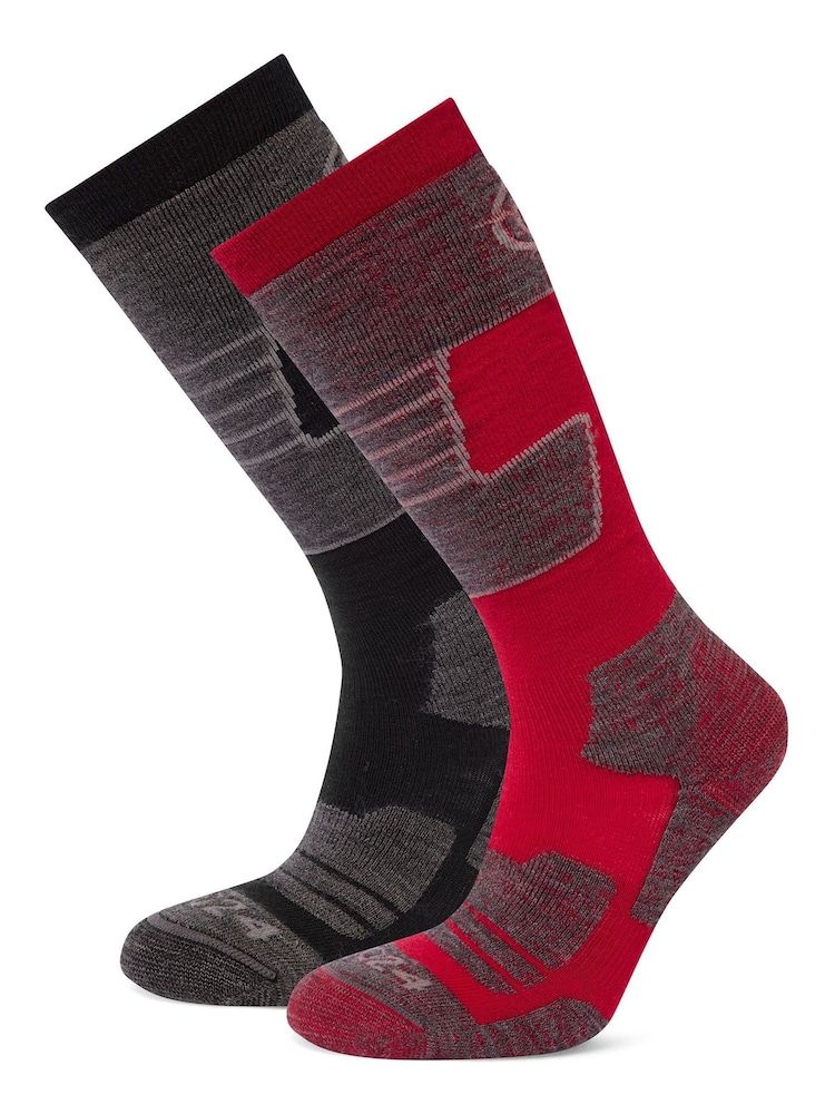 Tog 24 Black Linz Ski Socks 2 Pack - Image 1 of 2