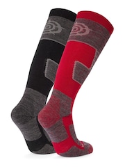 Tog 24 Black Linz Ski Socks 2 Pack - Image 2 of 2