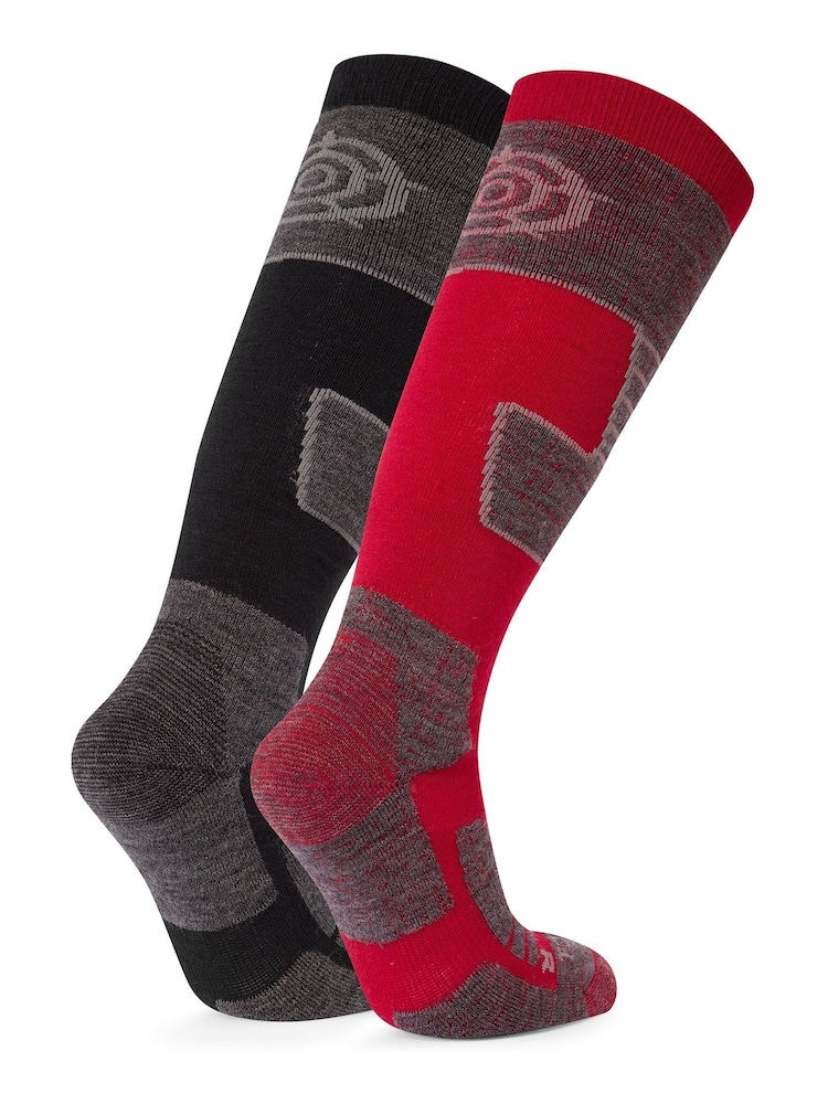 Tog 24 Black Linz Ski Socks 2 Pack - Image 2 of 2
