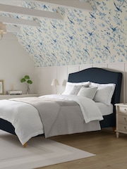 Laura Ashley Annaly Velvet Midnight Navy Ansley Bed Bed - Image 1 of 6