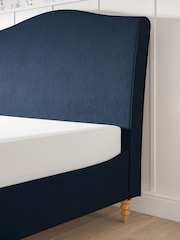 Laura Ashley Annaly Velvet Midnight Navy Ansley Bed Bed - Image 3 of 6