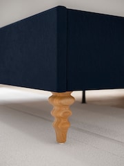Laura Ashley Annaly Velvet Midnight Navy Ansley Bed Bed - Image 4 of 6