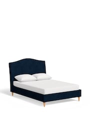 Laura Ashley Annaly Velvet Midnight Navy Ansley Bed Bed - Image 5 of 6