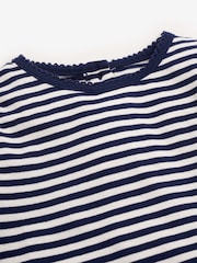 JoJo Maman Bébé Navy Blue Breton Long Sleeved Top - Image 3 of 7