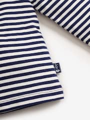 JoJo Maman Bébé Navy Blue Breton Long Sleeved Top - Image 6 of 7