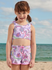 pinkes Einhorn - Schnell trocknende Strandshorts - Bild 1 von 6