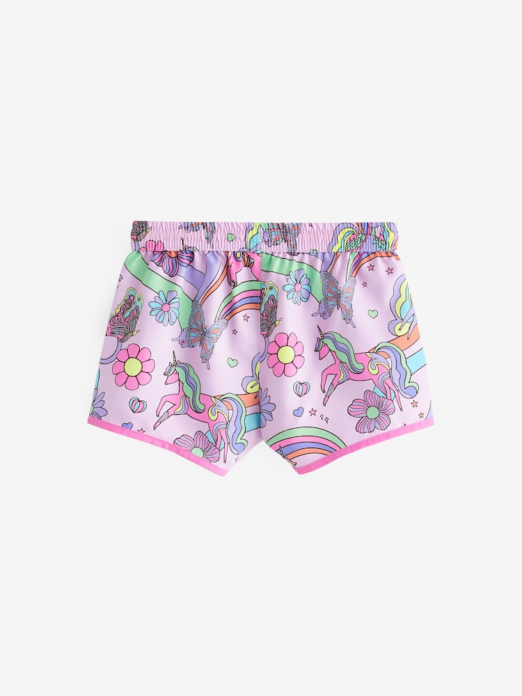 pinkes Einhorn - Schnell trocknende Strandshorts - Bild 6 von 6