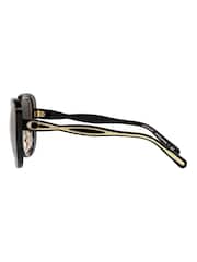 COACH Black Oversized C7995 Sunglasses - Image 11 of 12