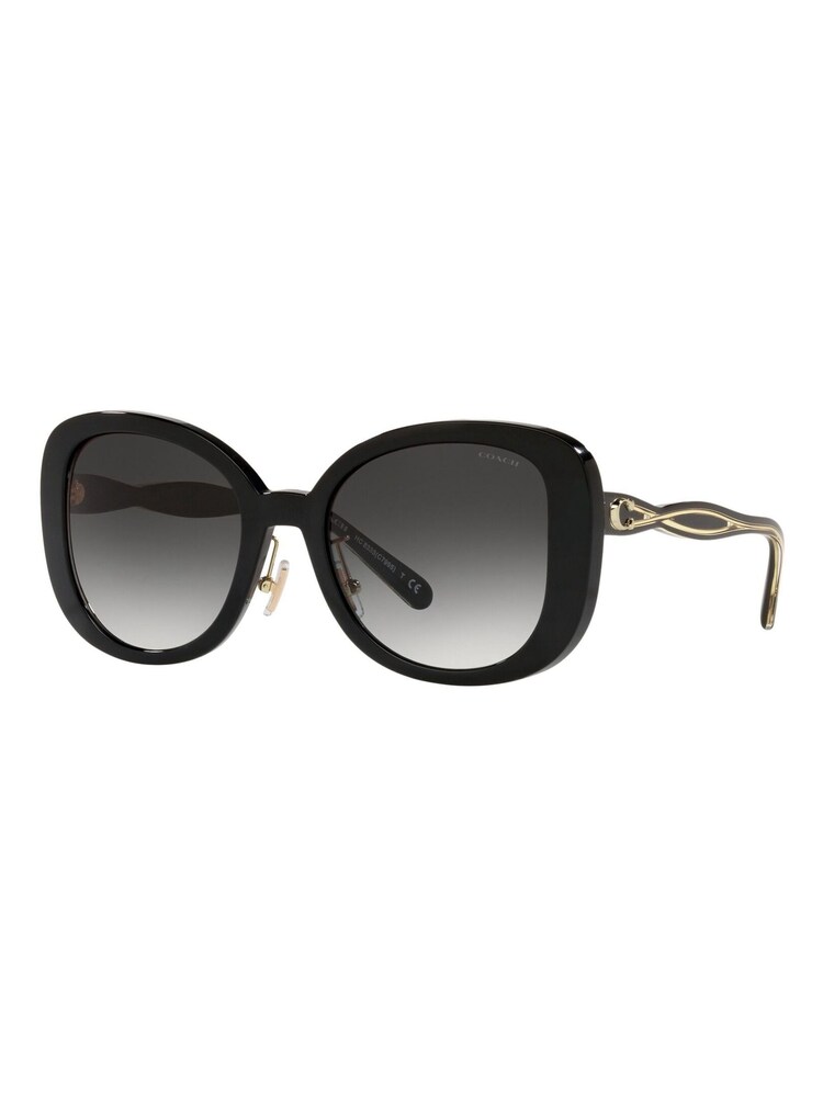 COACH Black Oversized C7995 Sunglasses - Image 3 of 12