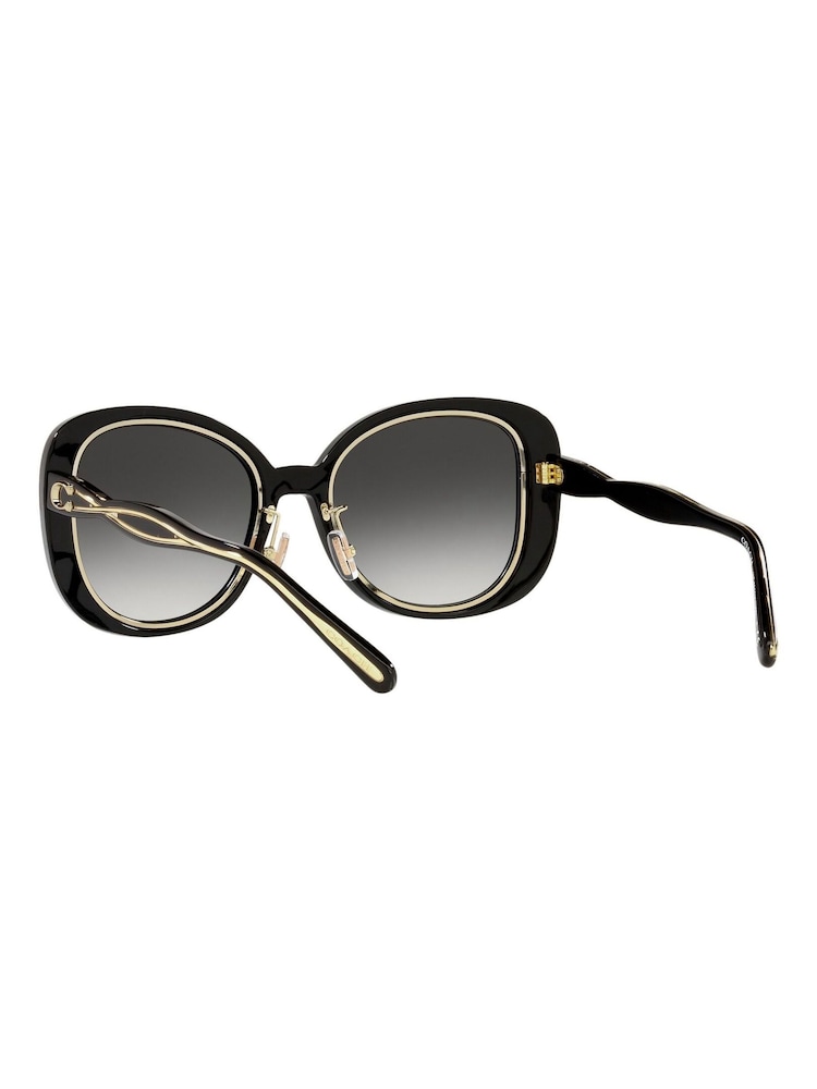 COACH Black Oversized C7995 Sunglasses - Image 7 of 12