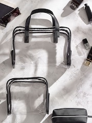 Set of 4 Clear Makeup Bags - Image 1 of 5