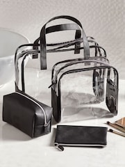Set of 4 Clear Makeup Bags - Image 2 of 5
