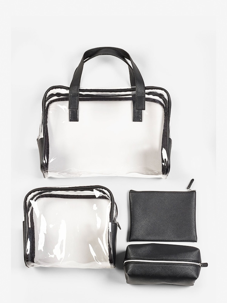 Set of 4 Clear Makeup Bags - Image 5 of 5
