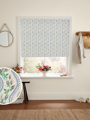 Cath Kidston Blue Wiggle Rose Made To Measure Roman 100% Cotton Blinds - Image 1 of 6