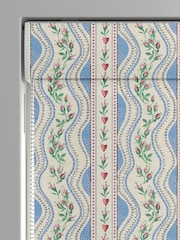 Cath Kidston Blue Wiggle Rose Made To Measure Roman 100% Cotton Blinds - Image 3 of 6