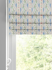 Cath Kidston Blue Wiggle Rose Made To Measure Roman 100% Cotton Blinds - Image 4 of 6