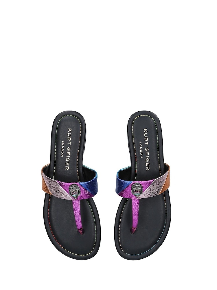 Kurt Geiger London Kensington T-Bar Sandals - Image 2 of 5