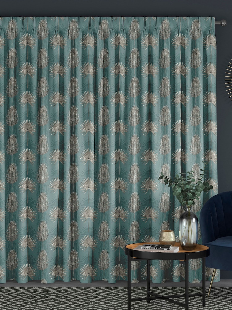 Forest Green Sellus Made To Measure 100% Cotton Curtains - Image 2 of 9