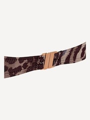 Mint Velvet Khaki Green Animal Bandeau Bikini Top - Image 7 of 8