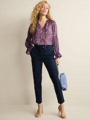 Navy Blue The Ultimate Cotton Rich Chino Trousers - Image 1 of 4