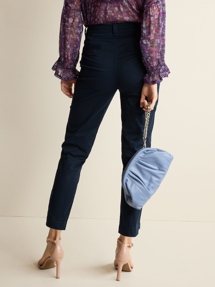 Navy Blue The Ultimate Cotton Rich Chino Trousers - Image 2 of 4