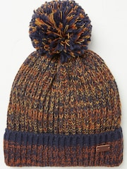 FatFace Blue James Twisted Beanie - Image 1 of 2