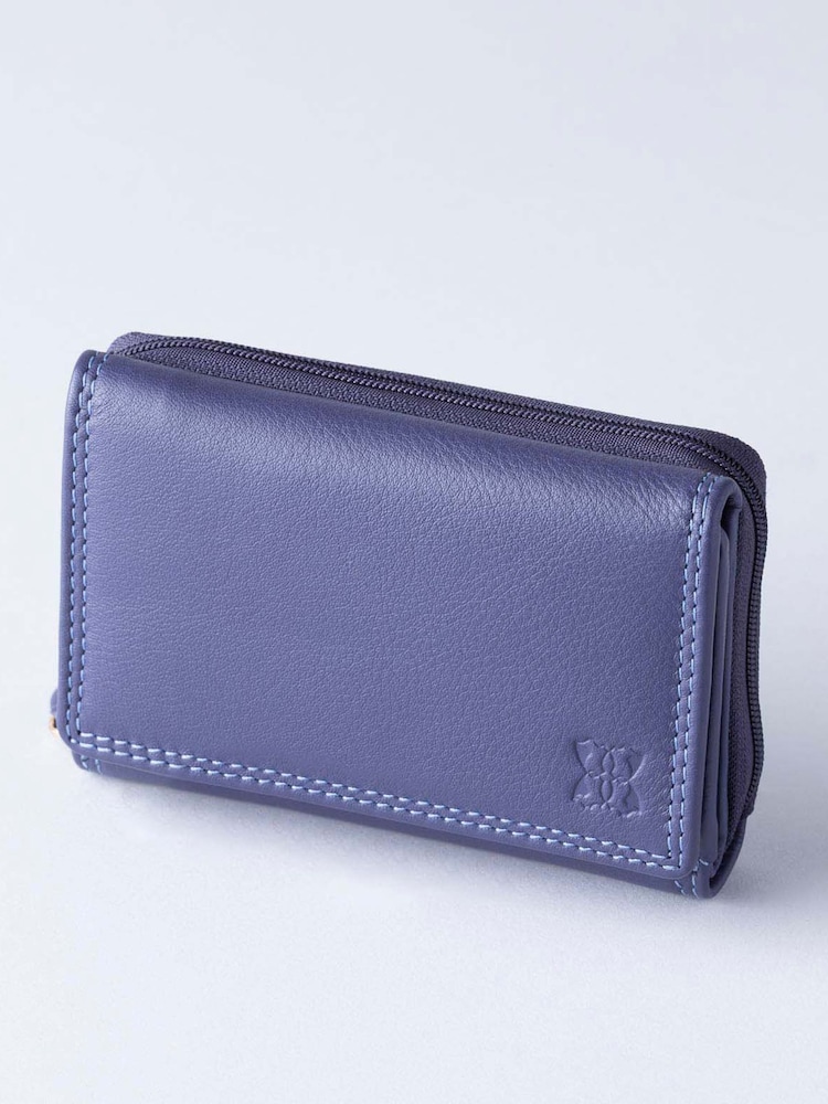 Lakeland Leather Purple Small Purse - Image 1 of 5