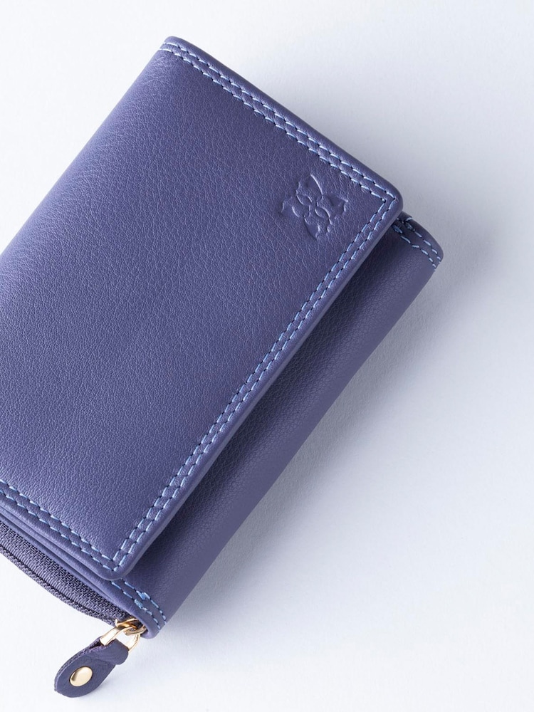 Lakeland Leather Purple Small Purse - Image 5 of 5