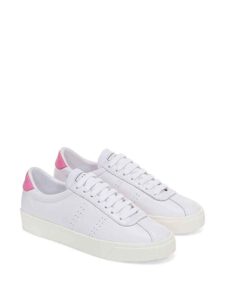 Superga 2843 Club S Comfort Leather White Trainers - Image 3 of 5