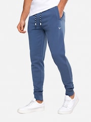 Threadbare Denim Blue Cotton Blend Joggers - Image 1 of 4