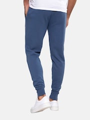 Threadbare Denim Blue Cotton Blend Joggers - Image 2 of 4