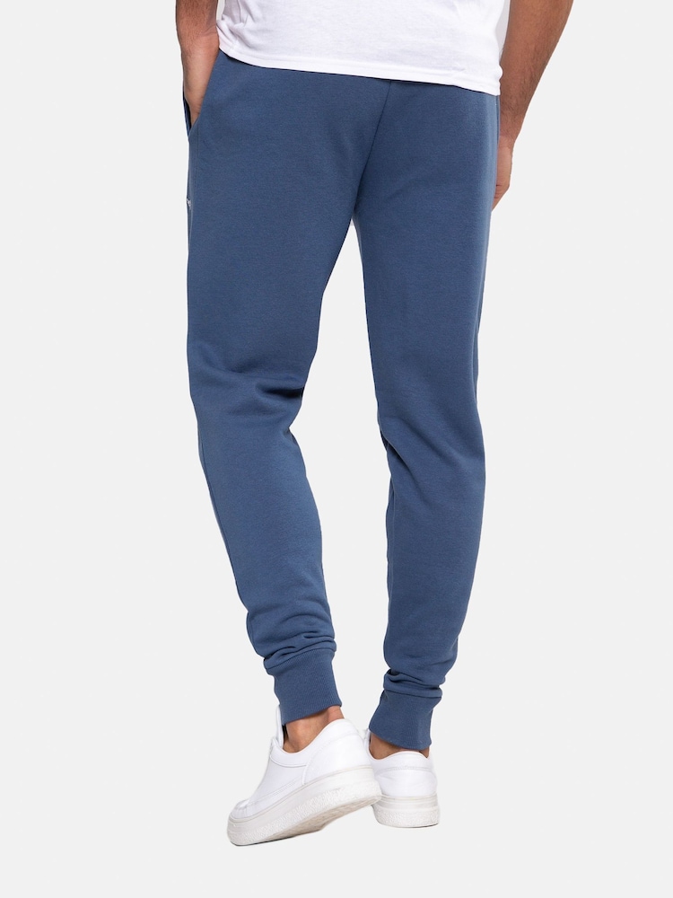Threadbare Denim Blue Cotton Blend Joggers - Image 2 of 4