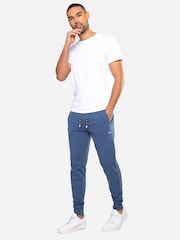 Threadbare Denim Blue Cotton Blend Joggers - Image 3 of 4