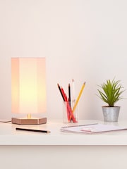 glow Pink Hexagon Table Lamp - Image 1 of 5