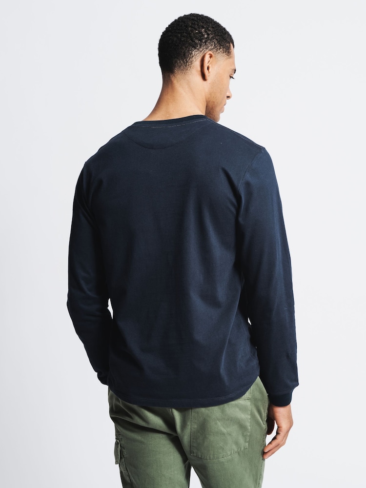 Aubin Buttermere Cotton Long Sleeve T-Shirt - Image 2 of 4