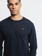 Aubin Buttermere Cotton Long Sleeve T-Shirt - Image 3 of 4
