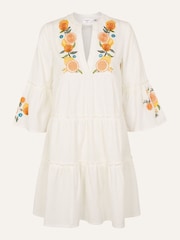Accessorize Natural Embroidered Dress - Image 1 of 1