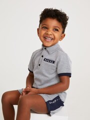 Baker by Ted Baker Blue Polo and Short Set - Image 4 of 9