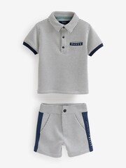 Baker by Ted Baker Blue Polo and Short Set - Image 6 of 9