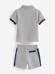 Baker by Ted Baker Blue Polo and Short Set - Image 7 of 9
