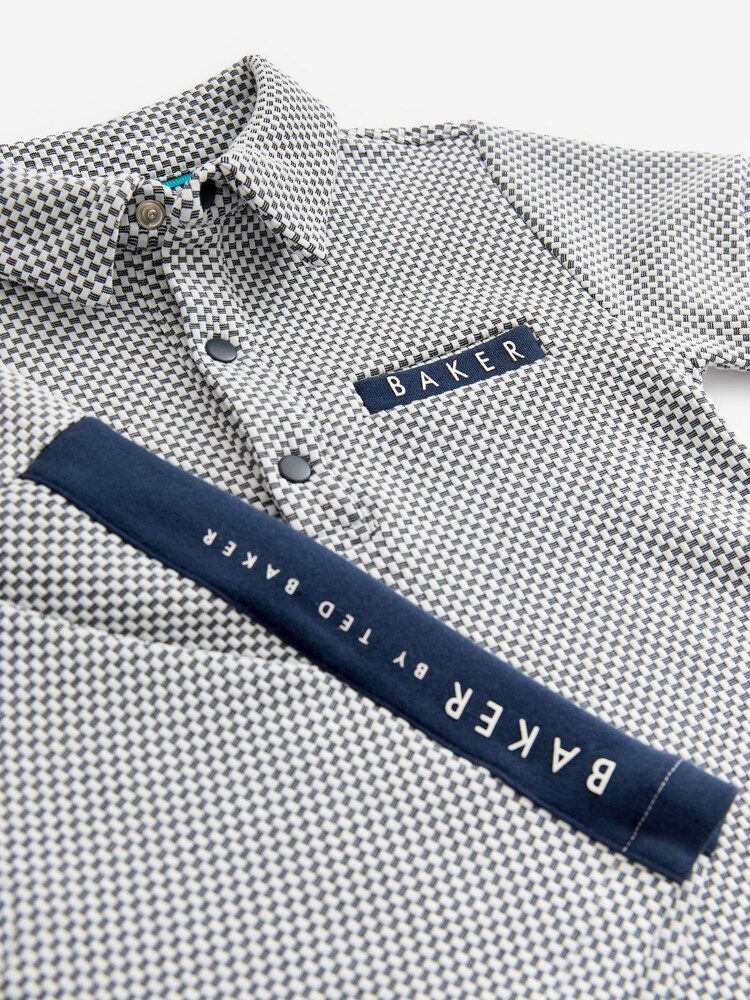 Baker by Ted Baker Blue Polo and Short Set - Image 9 of 9