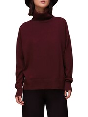 Whistles Red Cashmere Roll Neck Jumper - Image 3 of 4