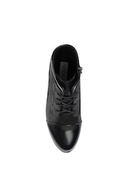 Pavers Black Lace-Up Ankle Boots - Image 4 of 5