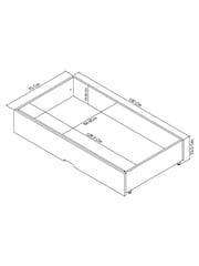 Bentley Designs Cotton Grey Ashby Under Bed Storage Drawer - Image 3 of 3