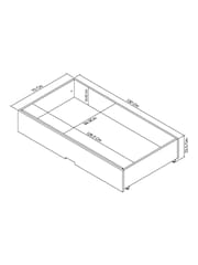 Bentley Designs Cotton Grey Ashby Under Bed Storage Drawer - Image 4 of 4