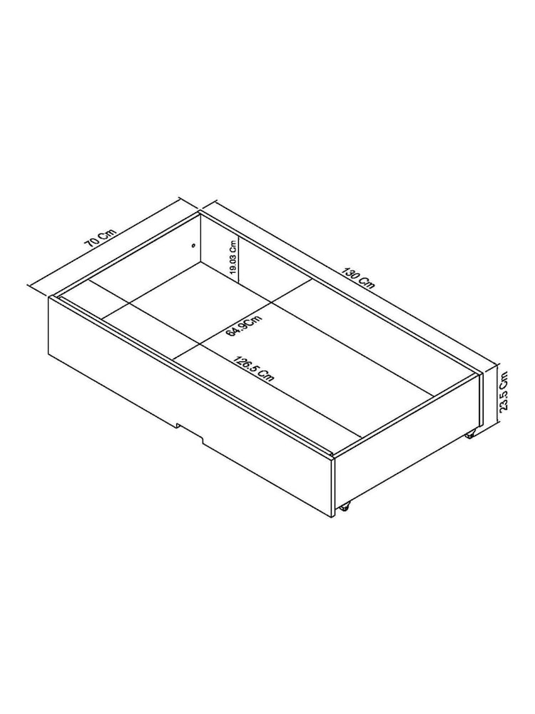 Bentley Designs Cotton Grey Ashby Under Bed Storage Drawer - Image 4 of 4 Bentley Designs Cotton Grey Ashby Under Bed Storage Drawer - Image 4 of 4
