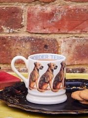 Emma Bridgewater Cream Dogs Border Terrier 1/2 Pint Mug - Image 1 of 4